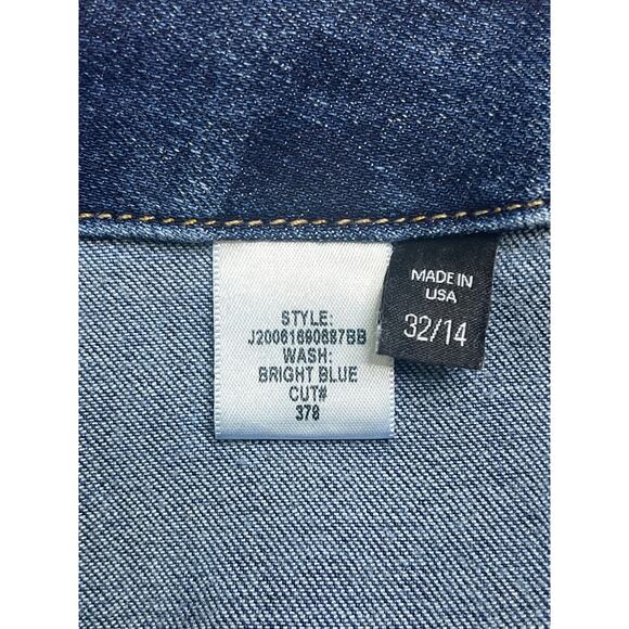 Veronica Beard Arya Straight High Rise button fly bright blue jeans, size 32/14 - Picture 4 of 15